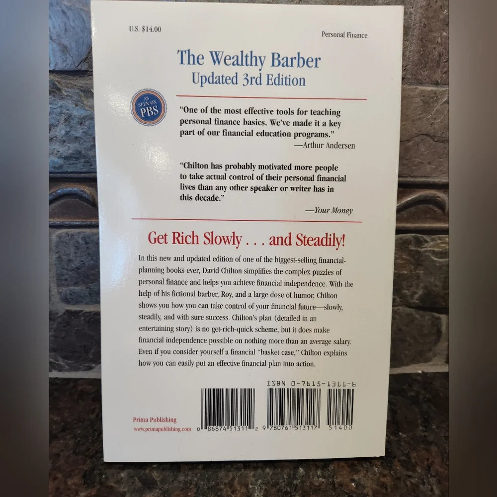 NEW The Wealthy Barber by David Chilton - Blue and White Cover